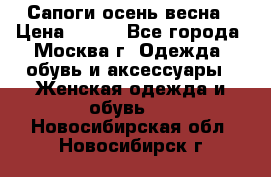 Сапоги осень-весна › Цена ­ 900 - Все города, Москва г. Одежда, обувь и аксессуары » Женская одежда и обувь   . Новосибирская обл.,Новосибирск г.